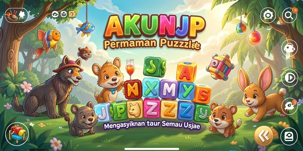 Gameplay AKUNJP menampilkan berbagai puzzle menantang yang menarik.