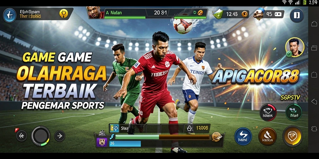 Screenshot gameplay APIGACOR88 yang menampilkan serunya bermain olahraga.