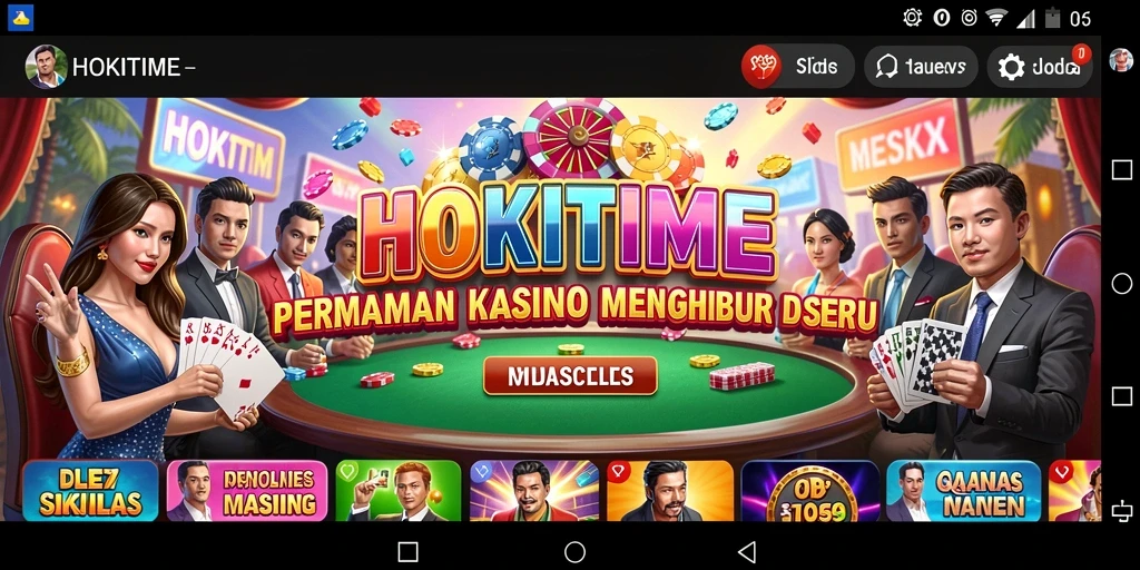 Screenshot HOKITIME menampilkan gameplay Kasino yang seru dan mengasyikkan.