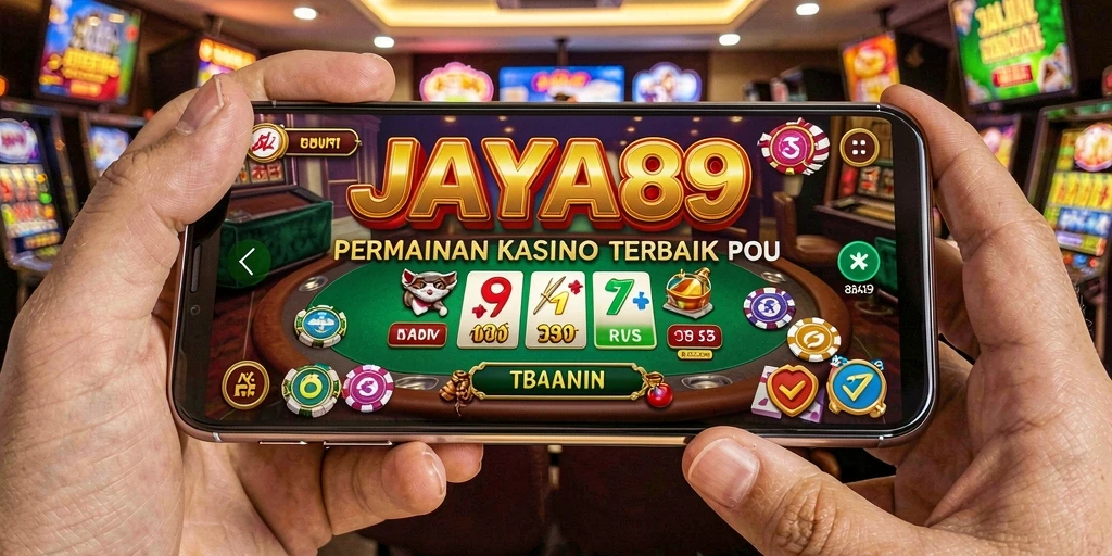 Tampilan gameplay menarik dari aplikasi JAYA89 dengan suasana kasino.