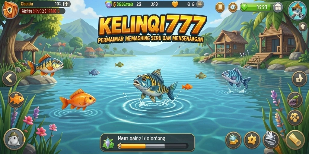 Tampilan utama KELINCI777 dengan gameplay memancing yang seru dan mengasyikkan.