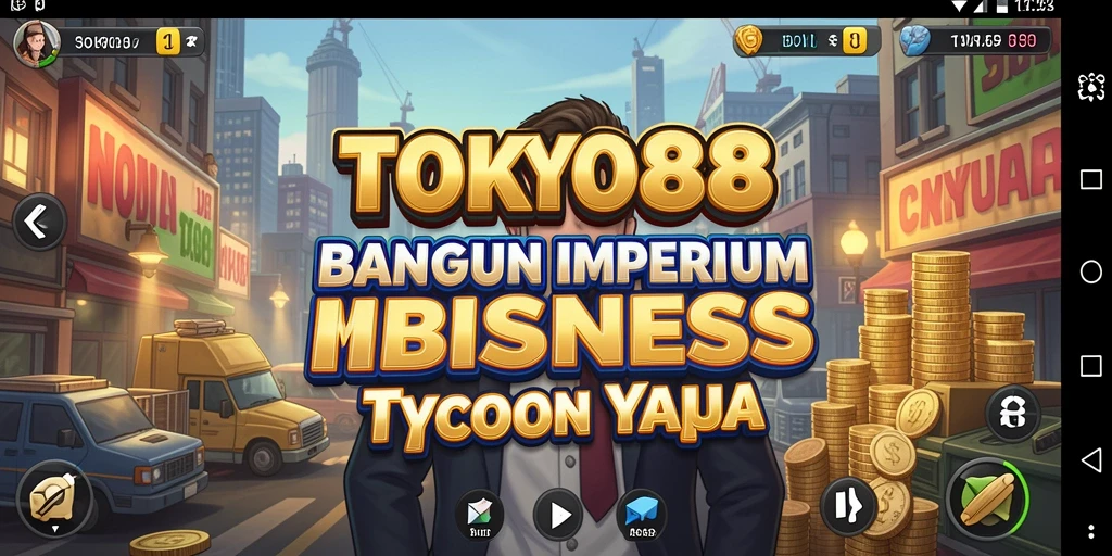 Tampilan gameplay seru saat membangun bisnis di TOKYO88.