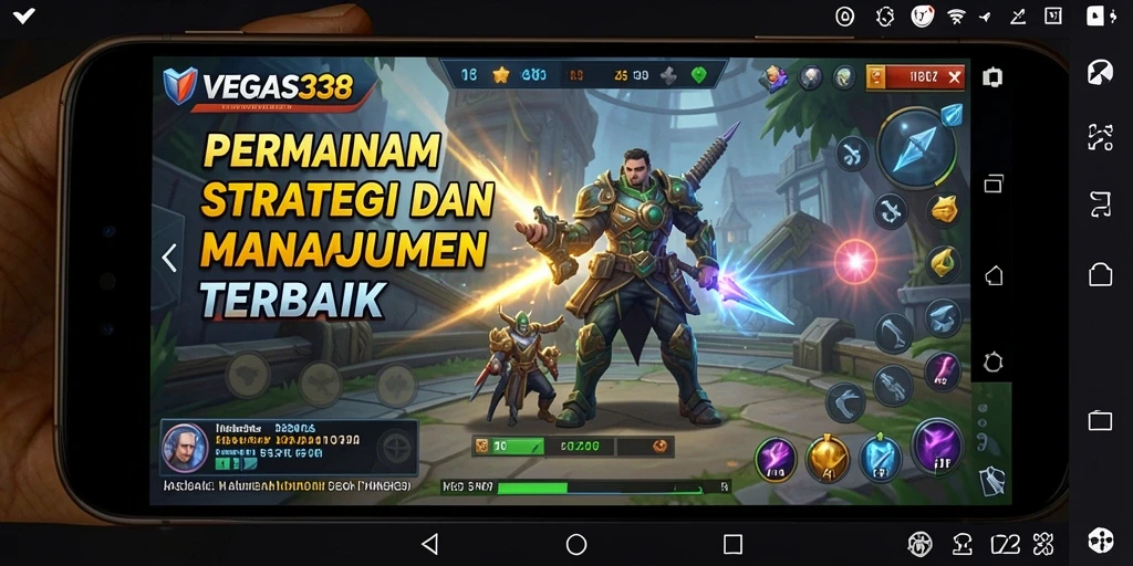 Tangkapan layar utama dari VEGAS338 menunjukkan aksi strategi yang mendebarkan.